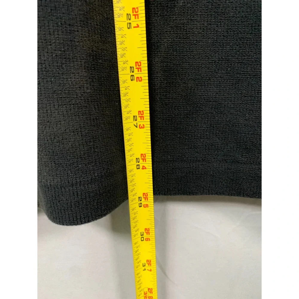 Polo Ralph Lauren Mens XXL Quarter Zip Pullover Cotton Sweater Black Blue Pony